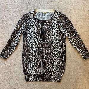 J. Crew Animal Print Sweater